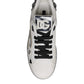 White Crystal Logo Portofino Sneakers Shoes