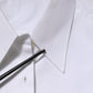 White Cotton Collared Long Sleeves Shirt Top