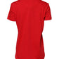 Red Plain Short Sleeve Crew Neck Top T-shirt