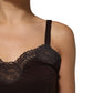 Dark Brown Lace Trim Wool Sleeveless Tank Top