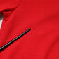 Red Plain Short Sleeves Crew Neck Top T-shirt