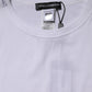 White Cotton Knit Round Neck Long Sleeves T-shirt