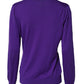 Purple Wool Knit V-neck Cardigan Sweater