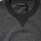 Gray DG Logo Embroidered Pullover Sweater
