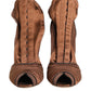 Brown Bette High Heeled Ankle Boots Shoes
