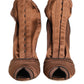 Brown Bette High Heeled Ankle Boots Shoes