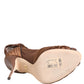 Brown Bette High Heeled Ankle Boots Shoes