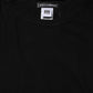 Black Cotton Knit Round Neck Long Sleeves T-shirt
