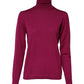 Fuchsia Wool Long Sleeves Turtleneck Sweater