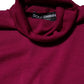 Fuchsia Wool Long Sleeves Turtleneck Sweater