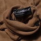 Brown Knit Long Sleeves Turtleneck Sweater