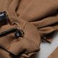 Brown Knit Long Sleeves Turtleneck Sweater