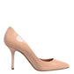 Beige Patent Leather Stiletto Heel Pump  Shoes