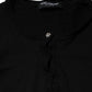 Black STAFF Round Neck Cardigan Sweater