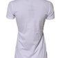 White Cotton Crew Neck Short Sleeves T-shirt