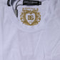 White Short Sleeves Crew Neck Top T-shirt