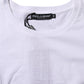 White Short Sleeves Crew Neck Top T-shirt