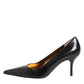 Black Exotic Leather Stiletto Pumps Shoes