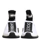 White Black Sorrento Socks Sneakers Shoes