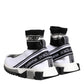 White Black Sorrento Socks Sneakers Shoes