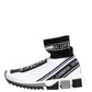White Black Sorrento Socks Sneakers Shoes