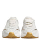 White Gold DAYMASTER Leather Sneakers Shoes
