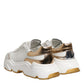 White Gold DAYMASTER Leather Sneakers Shoes
