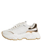 White Gold DAYMASTER Leather Sneakers Shoes