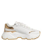 White Gold DAYMASTER Leather Sneakers Shoes