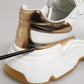 White Gold DAYMASTER Leather Sneakers Shoes