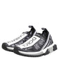 Black White Sorrento Low Top Sneakers Shoes