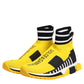 Yellow Black Sorrento Socks Sneakers Shoes