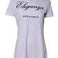 White Eleganza Cotton Crew Neck Tee T-shirt