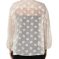 Off White Logo Monogram Ascot Collar Top