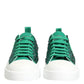 Green Portofino Crystal DG Logo Sneakers Shoes