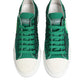 Green Portofino Crystal DG Logo Sneakers Shoes
