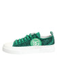 Green Portofino Crystal DG Logo Sneakers Shoes