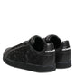 Black Floral Lace Low Top Sneakers Shoes
