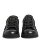 Black Floral Lace Low Top Sneakers Shoes