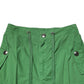 Green Cotton High Waist Cargo Trouser Pants