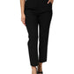 Black Wool HighWaist Tapered Trouser Pants