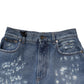 Blue Tattered High Waist Women Denim Jeans