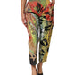 Multicolor High Waist Cargo Trouser Pants