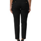 Black Polyester Tapered Women Trouser Pants