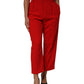 Red HighWaist Straight Women Trouser Pants