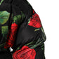 Multicolor Floral Puffer Coat Full Zip Jacket