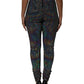Multicolor Sequined Leggings Trouser Pants
