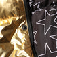 Gold Hooded Puffer Quilted Full Zip Jacket