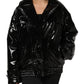 Polyester Black Quilted Puffer Coat  Jacket