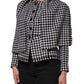Multicolor Wool Monochrome Patterned Jacket